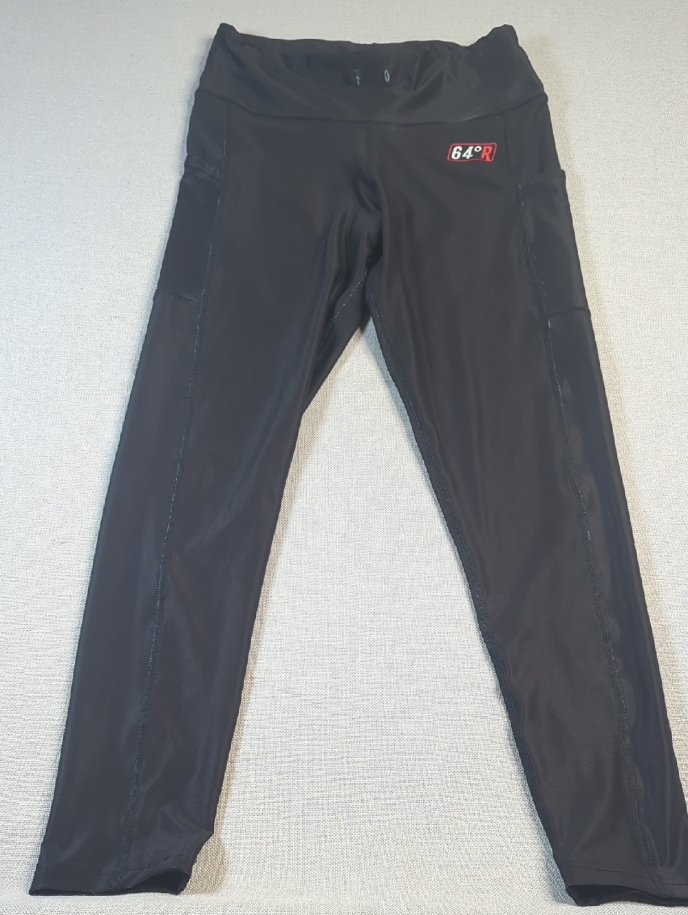 90 Degree by‎ Reflex Black Leggings High Rise Pockets Athletic Stretch